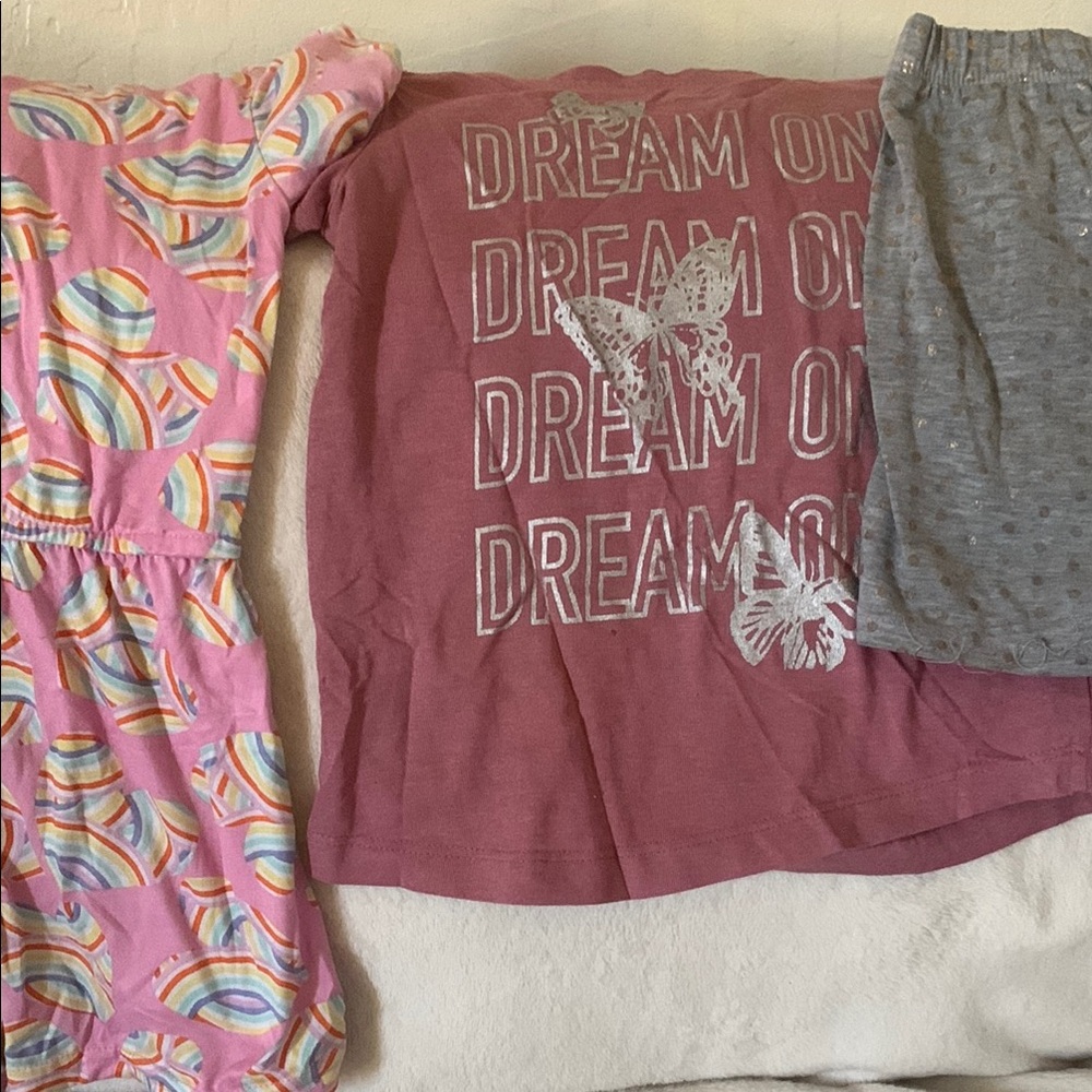 Pink and Gray Pajama Set (6-6x)